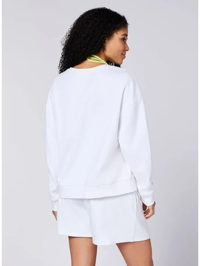 Sweatshirt in Weiß