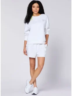 Sweatshirt in Weiß