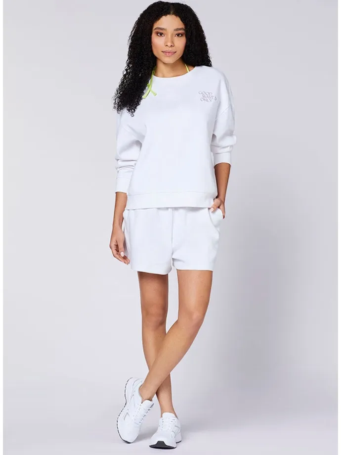 Sweatshirt in Weiß