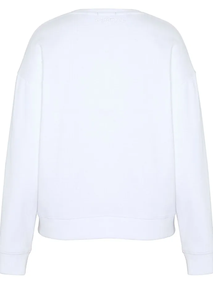 Sweatshirt in Weiß