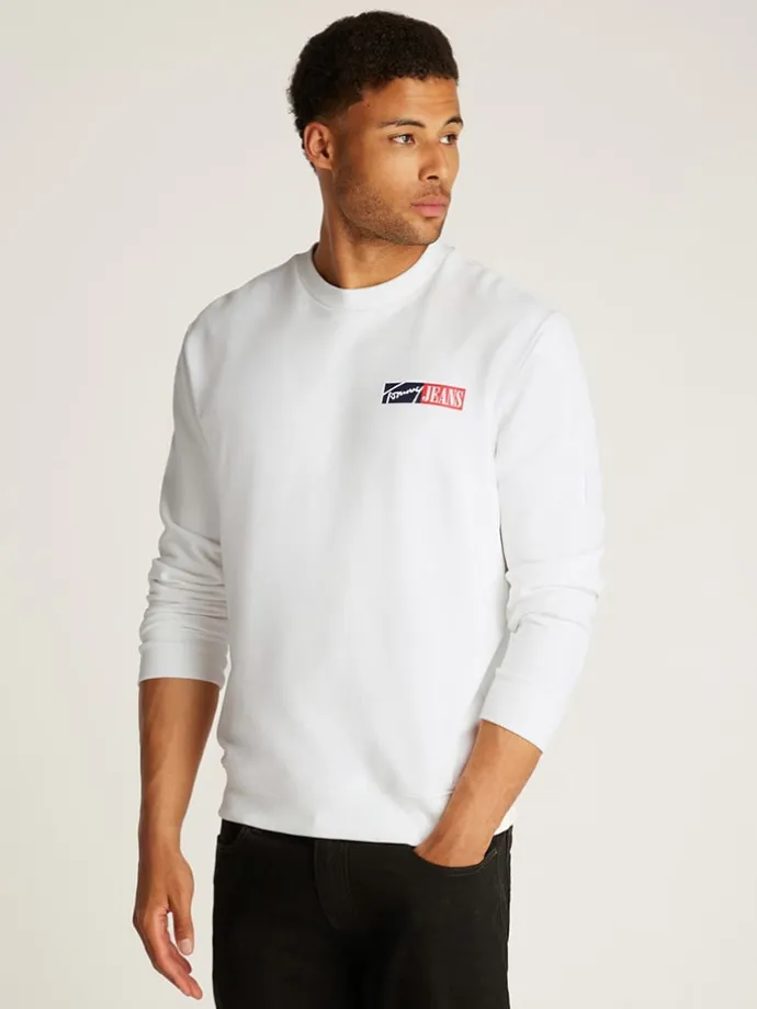 Sweatshirt in Weiß