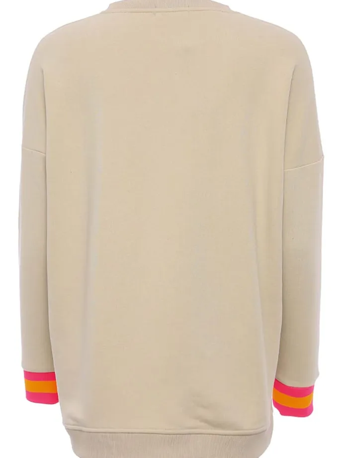 Sweatshirt "Mascha" in Beige