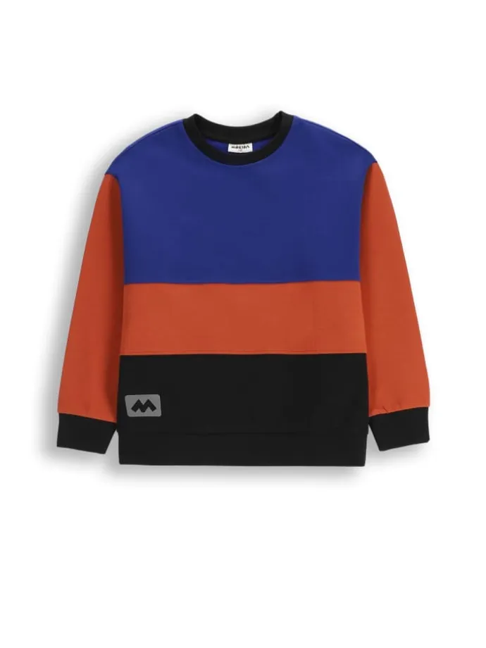 Sweatshirt ohne Kapuze in bunt