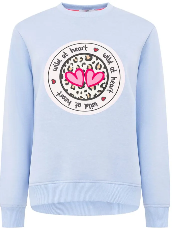 Sweatshirt "Romy" in Hellblau