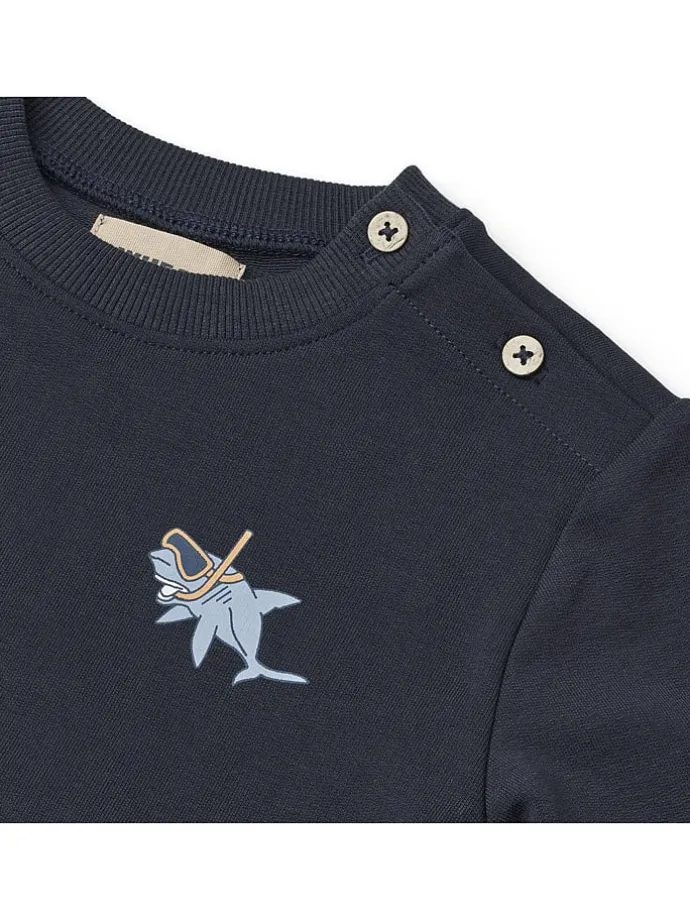 Sweatshirt "Søren" in Dunkelblau