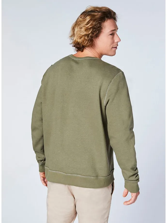 Sweatshirt "Teide" in Khaki