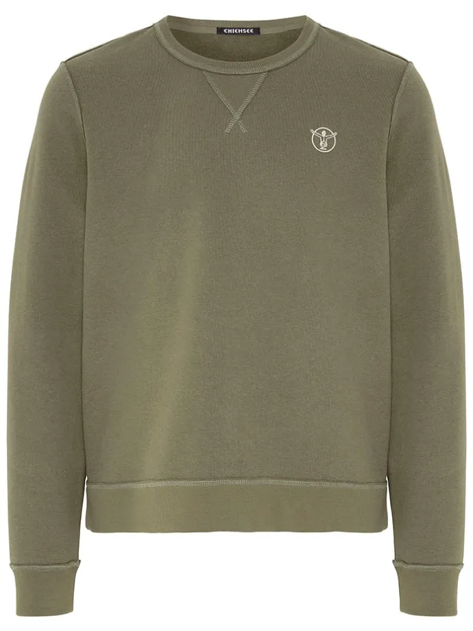 Sweatshirt "Teide" in Khaki