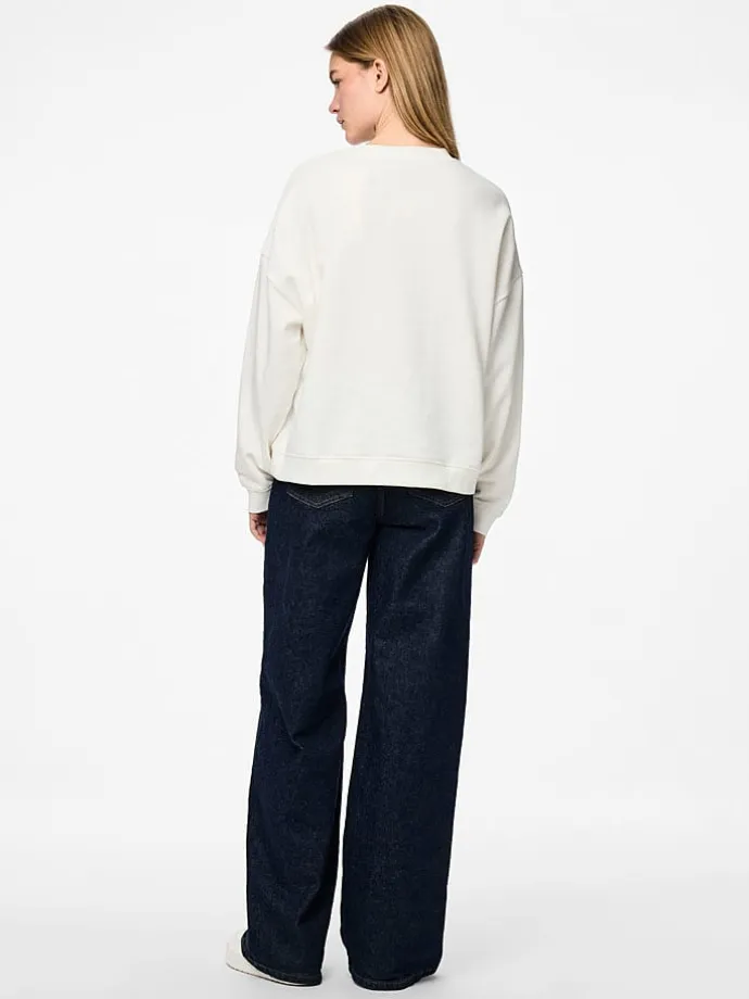 Sweatshirt "Tove" in Weiß
