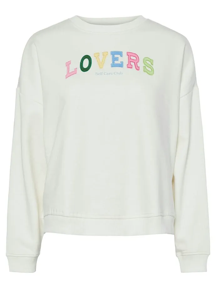 Sweatshirt "Tove" in Weiß