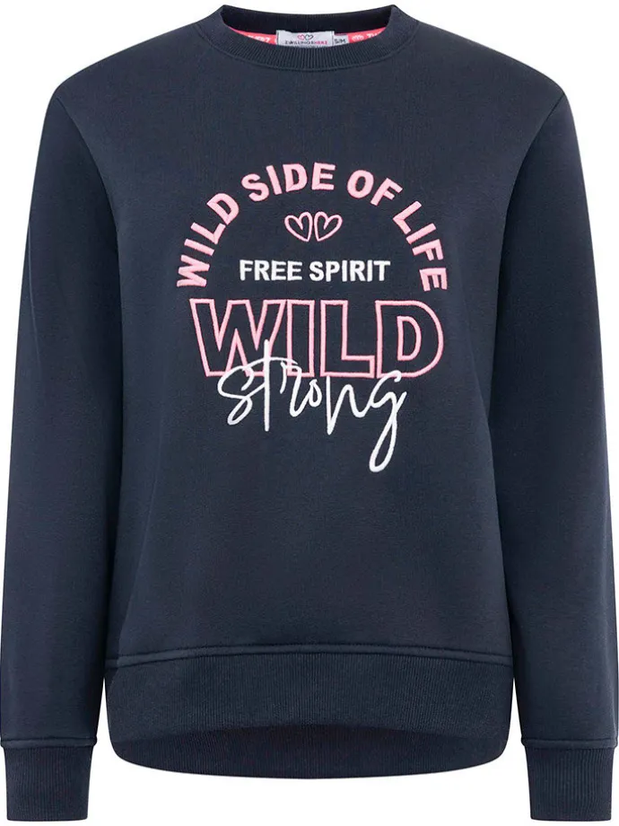 Sweatshirt "Wild Side" in Dunkelblau