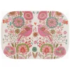 Tablett ''Merle'' in Rosa/ Beige - (L)20,5 x (B)14,5 cm