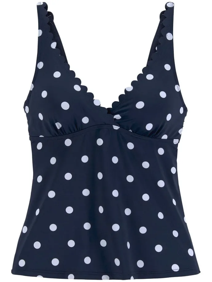 Tankini-Oberteil in Dunkelblau