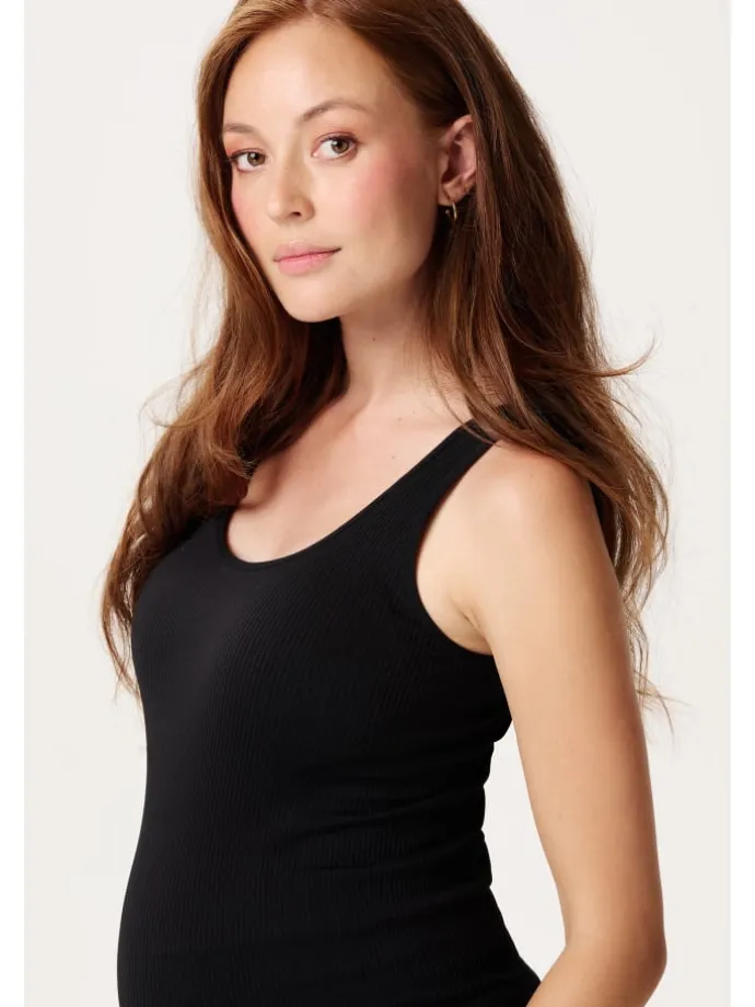 Tanktop Rib Sama in Black