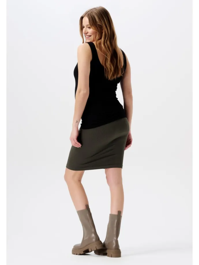Tanktop Rib Sama in Black