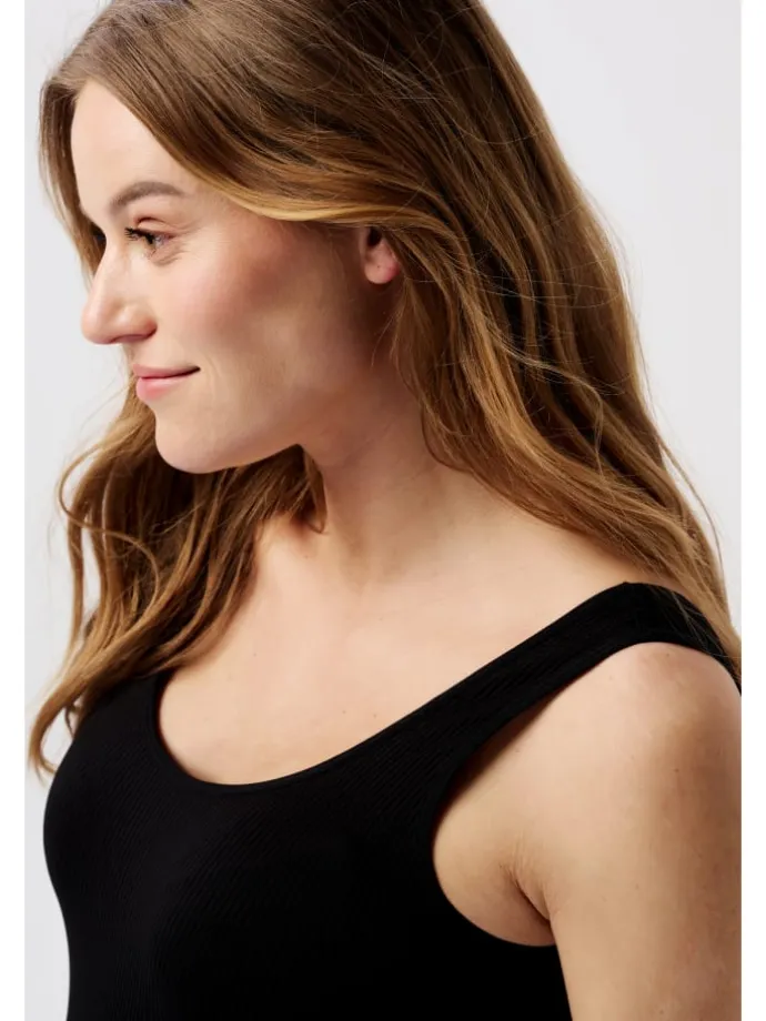 Tanktop Rib Sama in Black