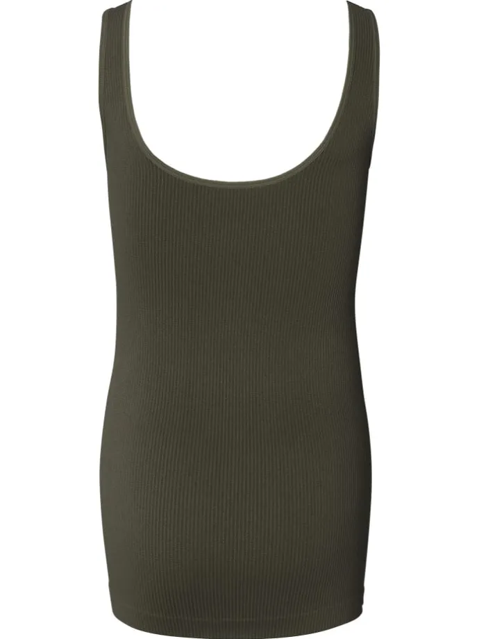 Tanktop Rib Sama in Olive