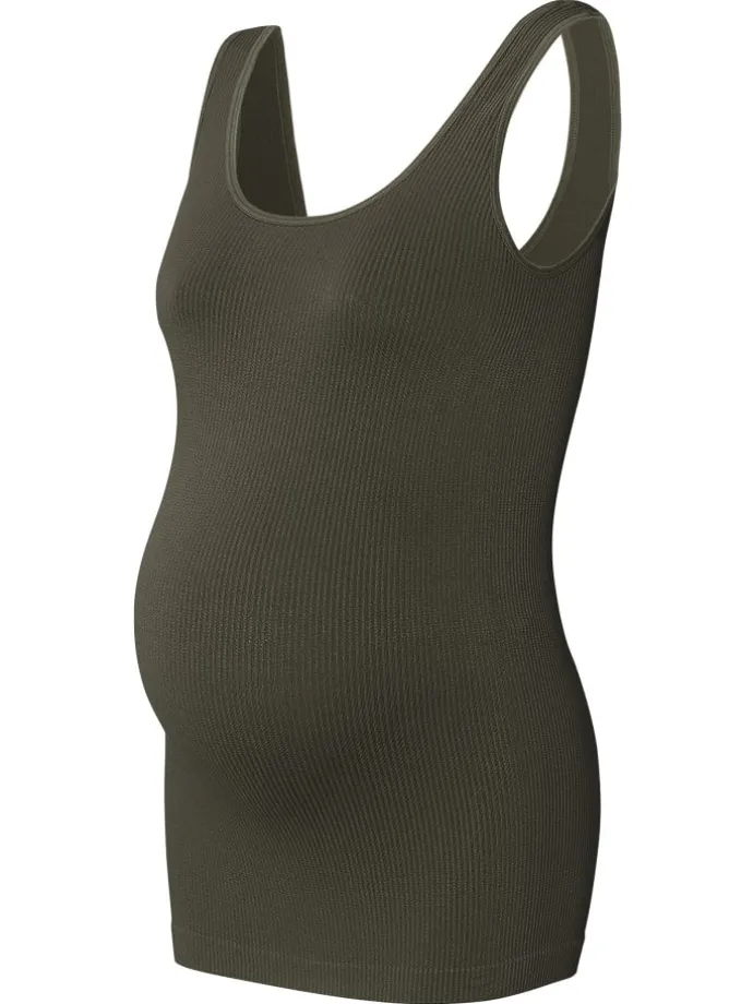 Tanktop Rib Sama in Olive