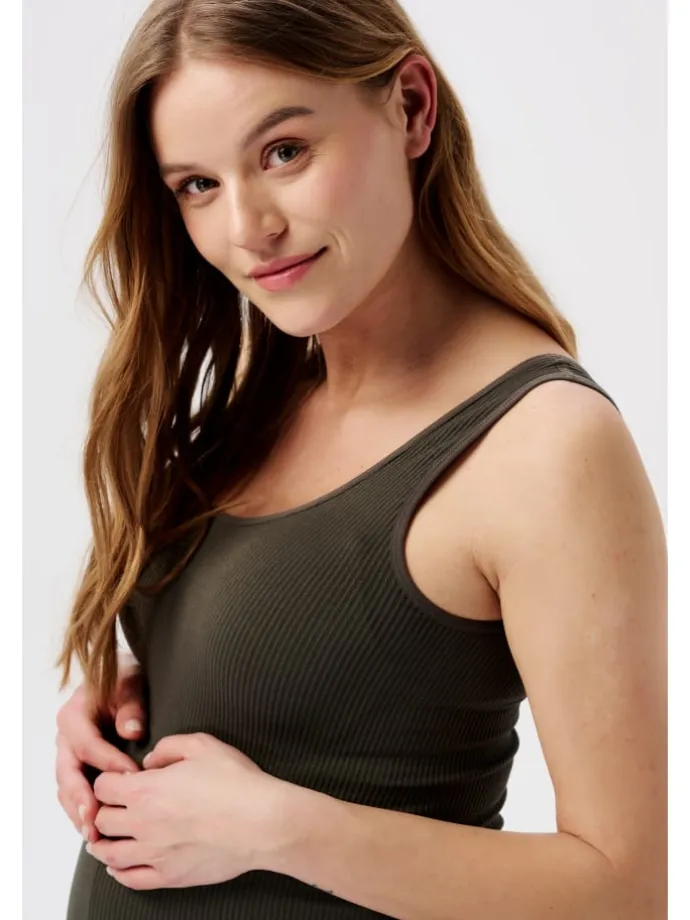 Tanktop Rib Sama in Olive