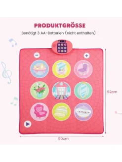 Tanzmatte Kinder in Rosa