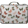 Tasche "Butterflies" in Weiß/ Bunt - (B)36 x (H)11 x (T)25 cm