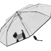 Taschenschirm "Cute Dog" in Transparent/ Schwarz - Ø 98 cm