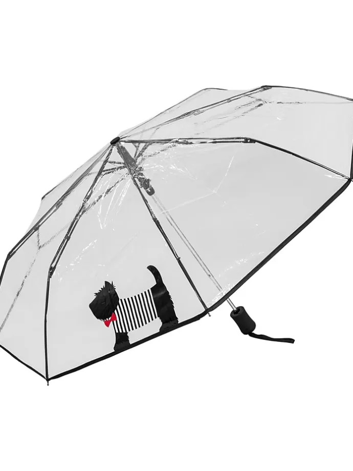 Taschenschirm "Cute Dog" in Transparent/ Schwarz - Ø 98 cm