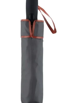 Taschenschirm  in Grau/ Kupfer - Ø 100 cm