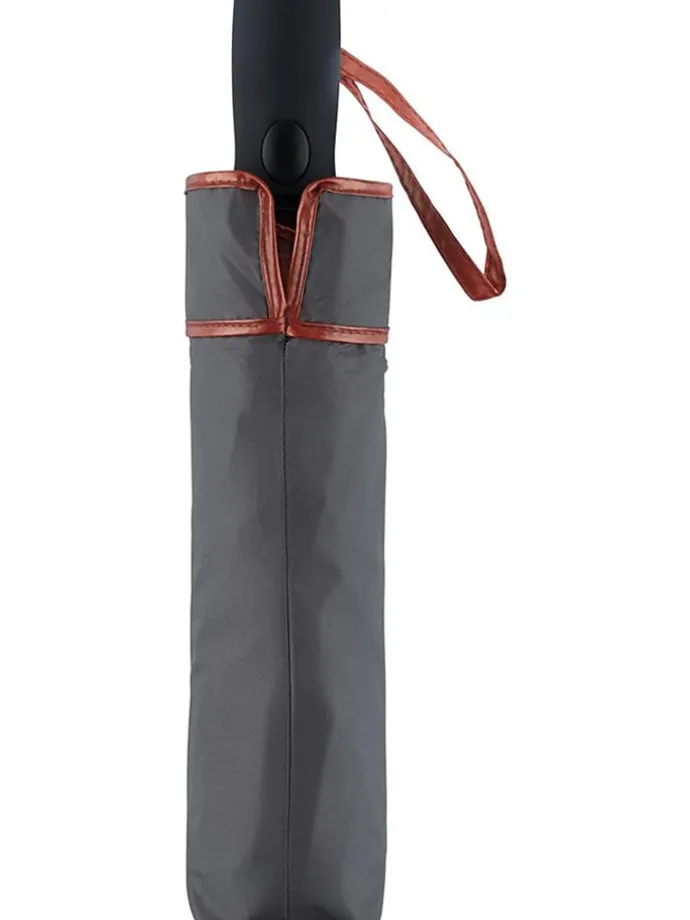 Taschenschirm in Grau/ Kupfer - Ø 100 cm