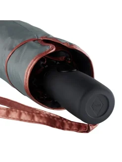 Taschenschirm in Grau/ Kupfer - Ø 100 cm