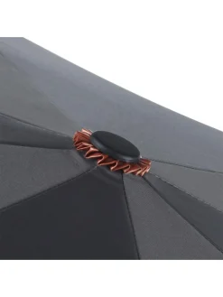 Taschenschirm in Grau/ Kupfer - Ø 100 cm