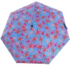 Taschenschirm in Hellblau/ Rot
