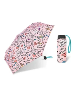 Taschenschirm in Rosa/ Bunt - Ø 87 cm