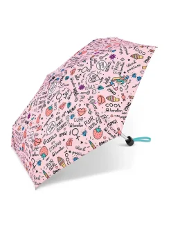 Taschenschirm in Rosa/ Bunt - Ø 87 cm