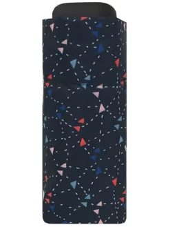 Taschenschirm in Schwarz/ Bunt - Ø 93 cm