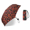 Taschenschirm in Schwarz/ Rot - Ø 90 cm