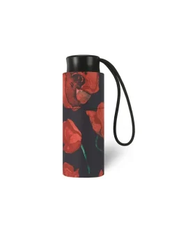 Taschenschirm in Schwarz/ Rot - Ø 90 cm