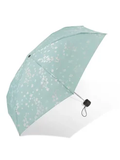Taschenschirm in Türkis/ Silber - Ø 92 cm