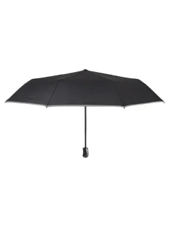 Taschenschirm "Reflective" in Schwarz - Ø 104 cm