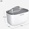 Taschentuchbox in Weiß/ Grau - (B)23 x (H)16,5 x (T)14 cm