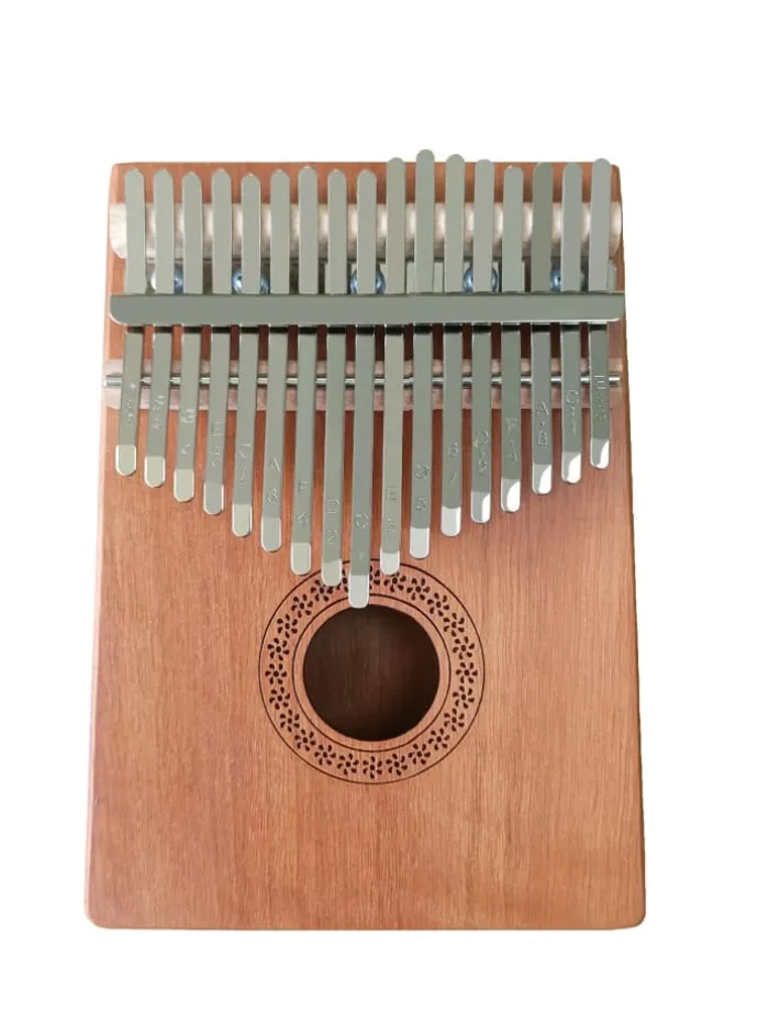 17-Tasten Kalimba Daumenpiano in Dunkelbraun