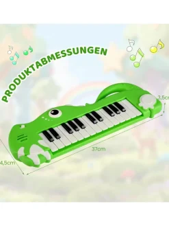 25-Tasten Kinder Keyboard 0-3 Jahre in Grün