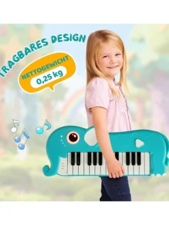25-Tasten Kinder Keyboard 0-3 Jahre in Blau