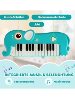 25-Tasten Kinder Keyboard 0-3 Jahre in Blau