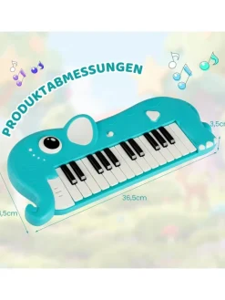 25-Tasten Kinder Keyboard 0-3 Jahre in Blau