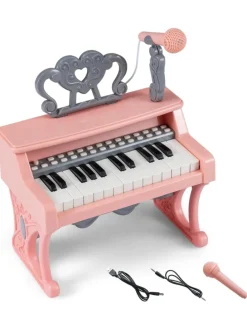 25-Tasten Kinder Keyboard ab 3 Jahren in Rosa