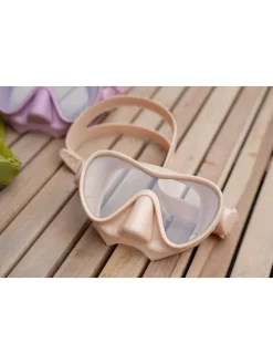 Taucherbrille in Beige - ab 5 Jahren