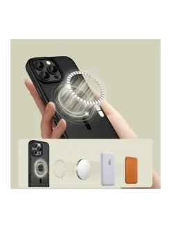 TechProtect MagMat magnetisch Hülle iPhone 16 Pro Schwarz in Schwarz