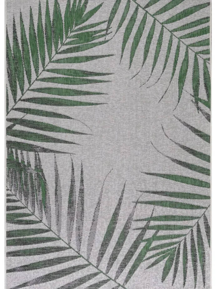 Teppich Outdoor Flachgewebe Dschungel-Design Polypropylen Terrasse