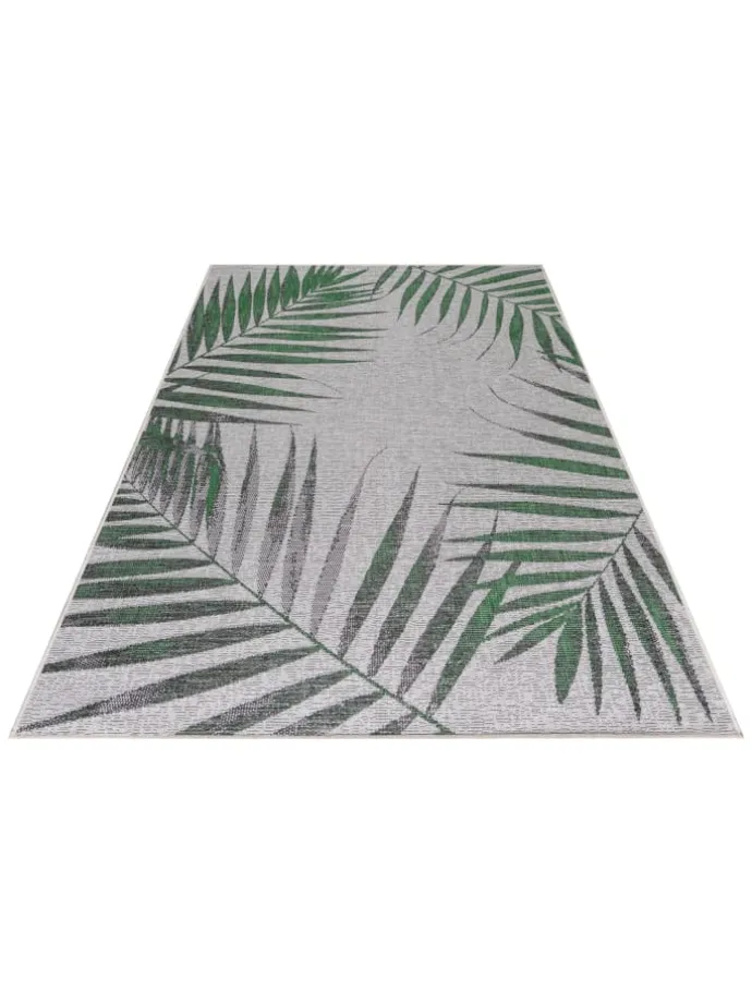Teppich Outdoor Flachgewebe Dschungel-Design Polypropylen Terrasse