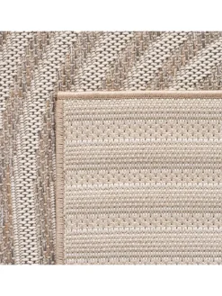 Teppich Outdoor Flachgewebe Boho Muster Polypropylen Balkon in Beige